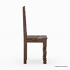 Picture of Solid Wood Ethnic Iron Grill Work Dining Chair