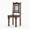 Picture of Solid Wood Ethnic Iron Grill Work Dining Chair