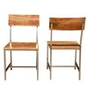 Picture of Solid Wood & Iron Rustic Dining Chair (Set Of 2)