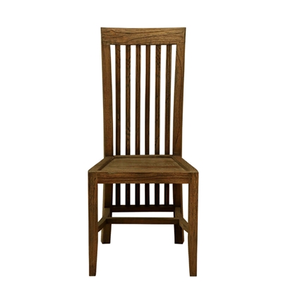 Picture of Solid  Wood Stylish Vertical Slat Back Dining Chair