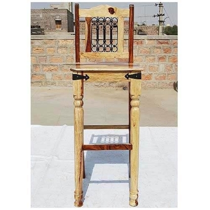 Picture of Bar Chair Stools with Wrought Iron Back (Set of 2)