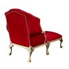 Picture of Elegant Tufted Velvet Sheesham Wood Chaise Lounge Sofa