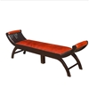 Picture of Mango Wood & Leather Chaise Lounge Bench