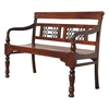 Picture of Solid Wood Iron Hand Crafted Indoor Outdoor Sofa Bench