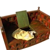 Picture of Solid Wood Bench Sofa Couch Storage Chest Furniture