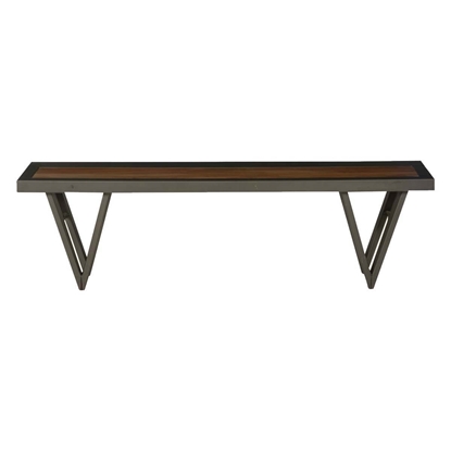 Picture of Solid Wood & Iron 63” Bench