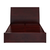 Picture of Petros Transitional Sheesham Wood Sleigh Headboard Full Platform Bed