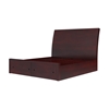 Picture of Petros Transitional Sheesham Wood Sleigh Headboard Full Platform Bed
