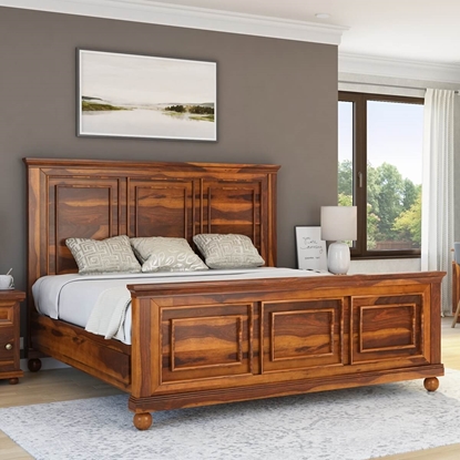 Picture of Solid Wood Full Size Bed