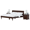 Picture of Classic Sleigh Style Handcrafted Sheesham Wood Low Platform Bed