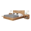 Picture of Solid  Wood Platform Bed Frame With Headboard