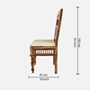 Picture of Rinika Dining Chair - Set of 2  in Provincial Teak