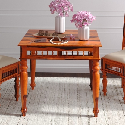 Picture of Rinika 4 Seater Dining Table In Honey Oak Finish
