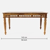 Picture of Rinika Six Seater Dining Set with Bench In Provincial Teak Finish