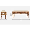 Picture of Rinika Six Seater Dining Set with Bench In Provincial Teak Finish