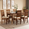 Picture of Rinika Six Seater Dining Set In Provincial Teak Finish