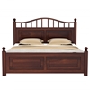 Picture of Sayan Solid Wood Queen Size Non Storage Bed In Walnut Finish
