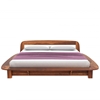 Picture of Wilbur Solid Wood King Size Non Storage Bed In Teak Finish