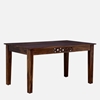 Picture of Sheesham Wood 6 Seater Dining Set in Provincial Teak Finish with Bench