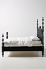 Picture of Tiana Solid Wood , Non Storage Bed In Black Finish