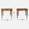 Picture of Reeves Rosewood 4 Seater Dining Table With Set Of 4 Chairs In Provincial Teak Finish
