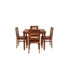 Picture of Claire Rosewood 4 Seater Dining Table With Set Of 4 Chairs In Honey Oak Finish