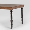 Picture of Ean Solid Wood 4 Seater Dining Table In Rustic Teak Finish