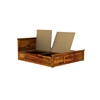 Picture of Stainfield Solid Wood King Size Box Storage Bed In Honey Oak Finish