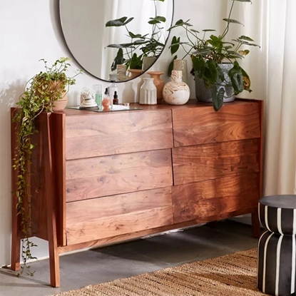 Picture of Wallace Solid Wood Chest Of 6 Drawers In Matte Finish