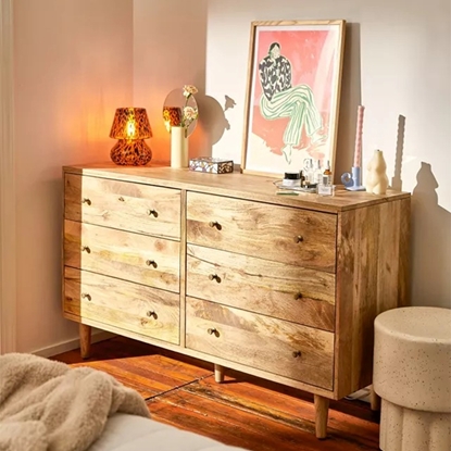Picture of Rowling Solid Wood Chest Of 6 Drawers In Matte Finish